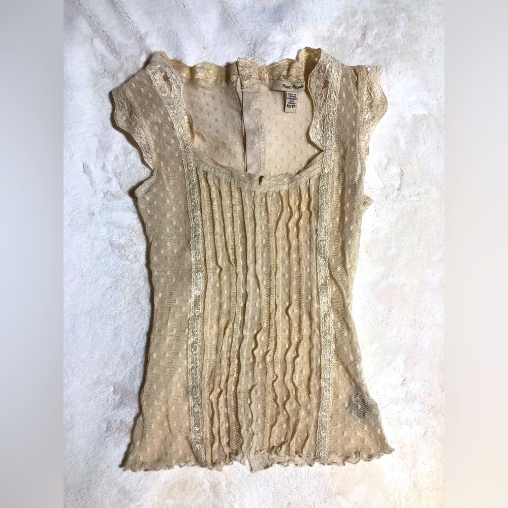 Free People Lace Blouse Size XS